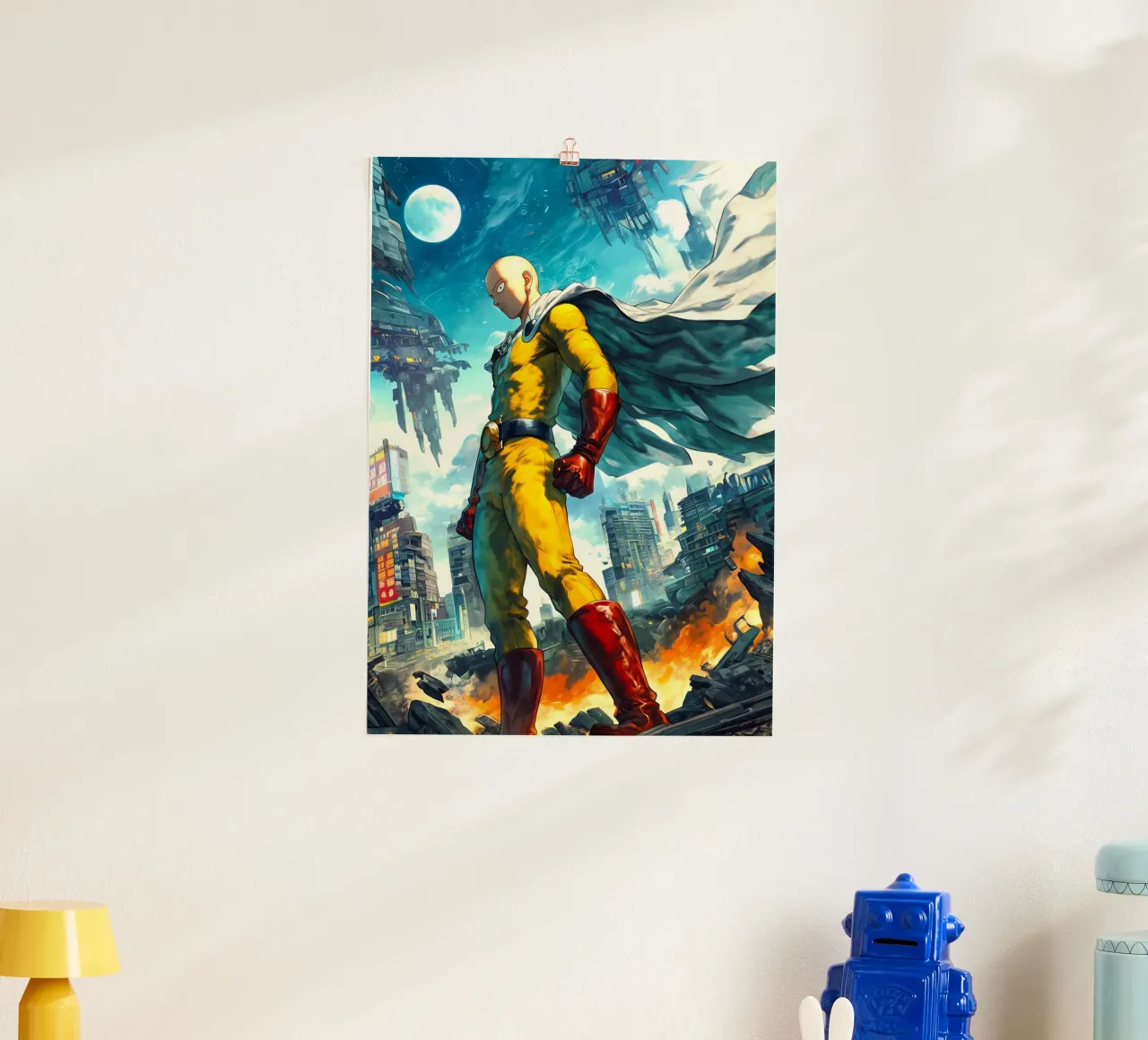 Saitama One Punch Man poster da Fleur de Lys
