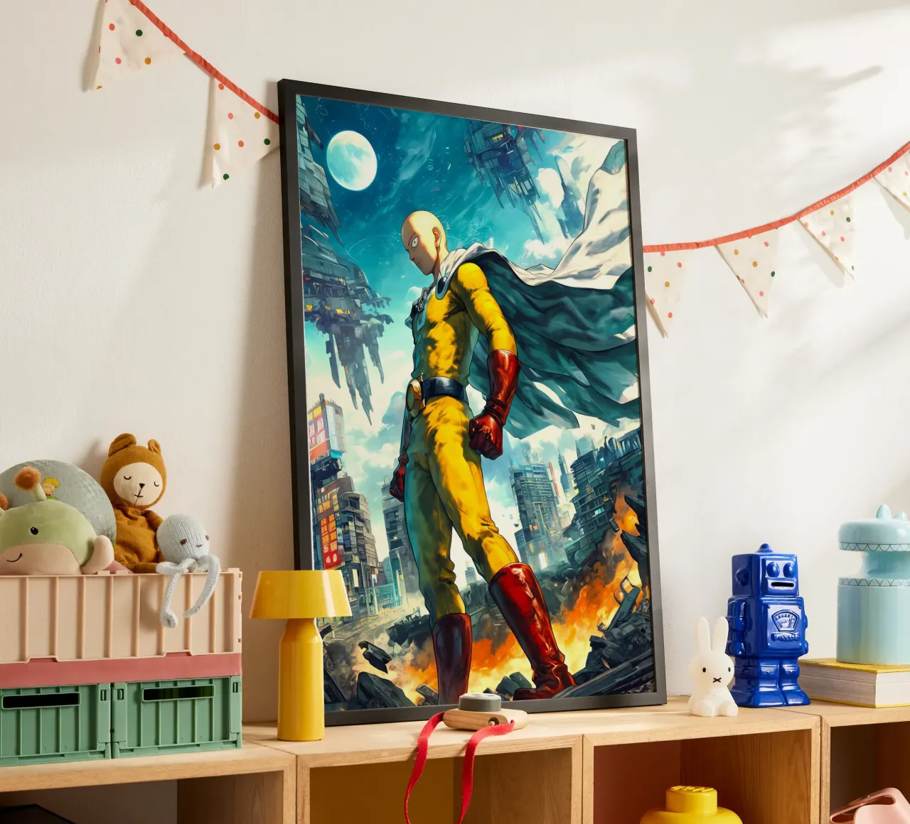 Saitama One Punch Man poster da Fleur de Lys