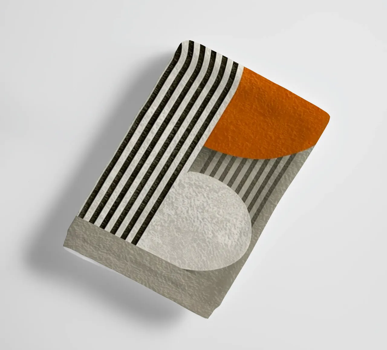 Half circle stripe pattern towel by Carinaprint