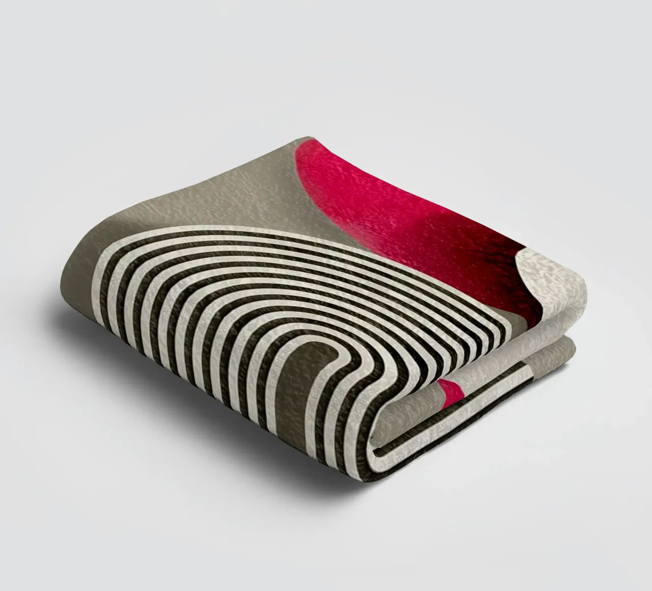 Half circle stripe pattern towel by Carinaprint