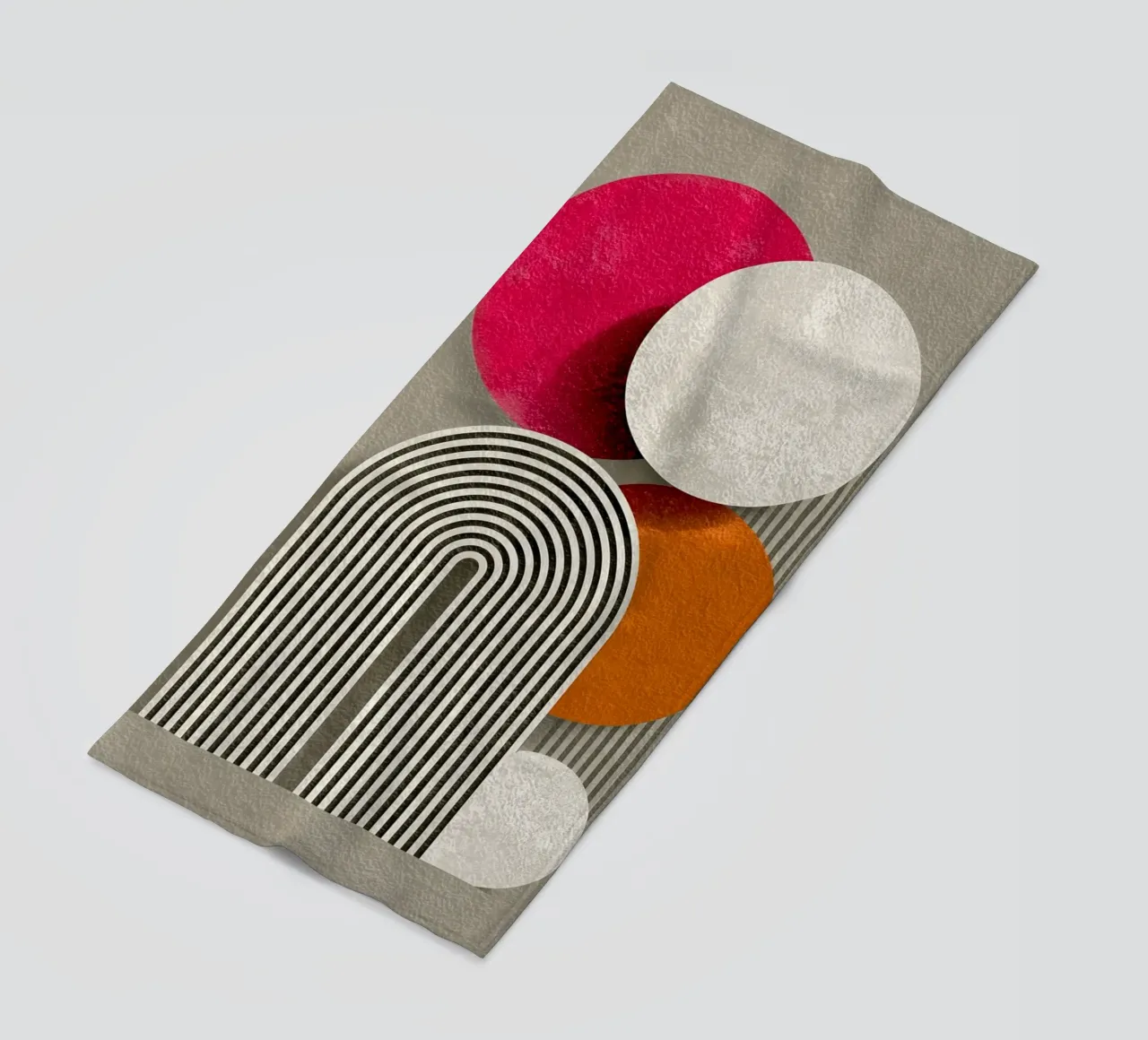 Half circle stripe pattern telo mare da Carinaprint