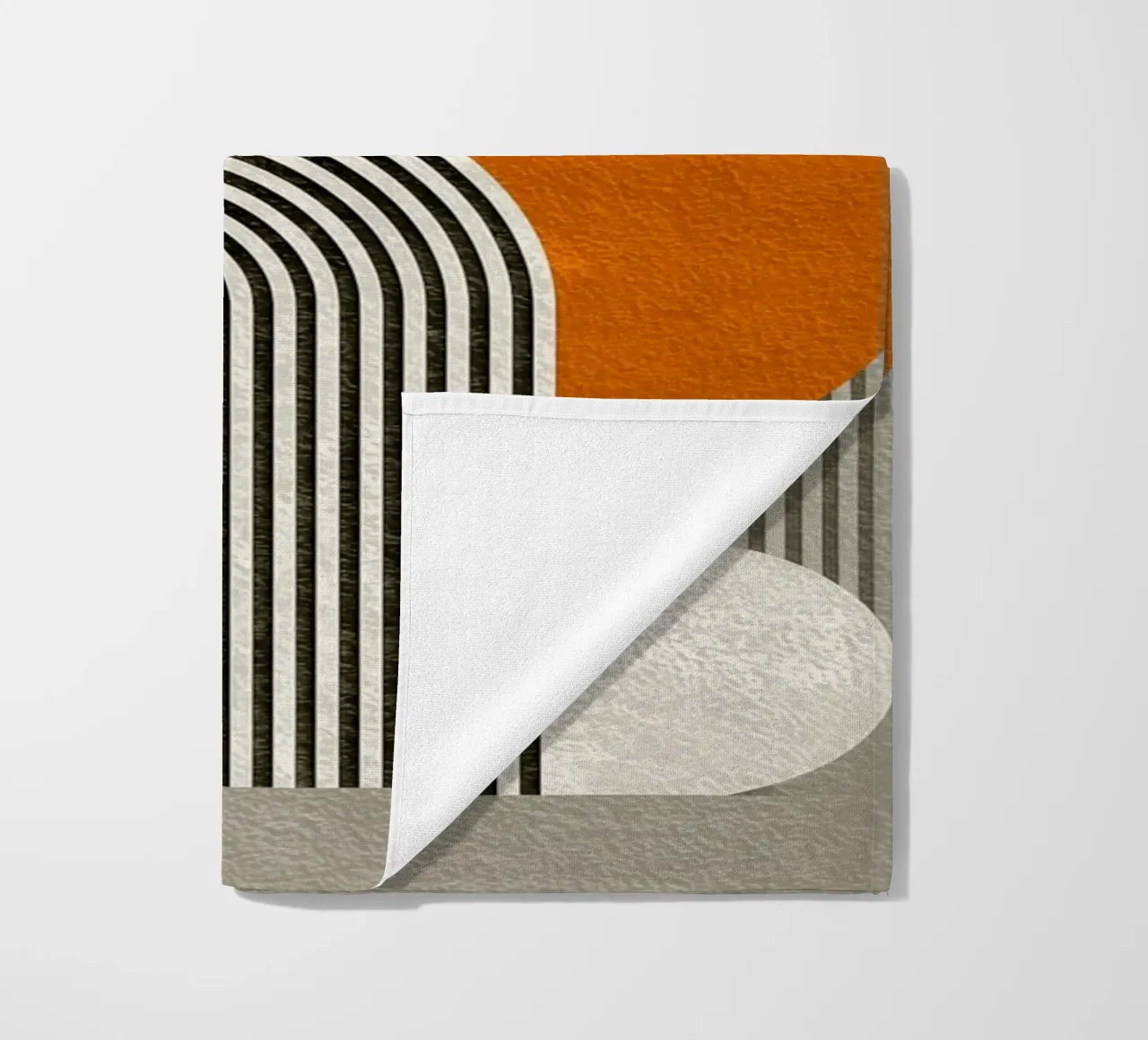 Half circle stripe pattern telo mare da Carinaprint