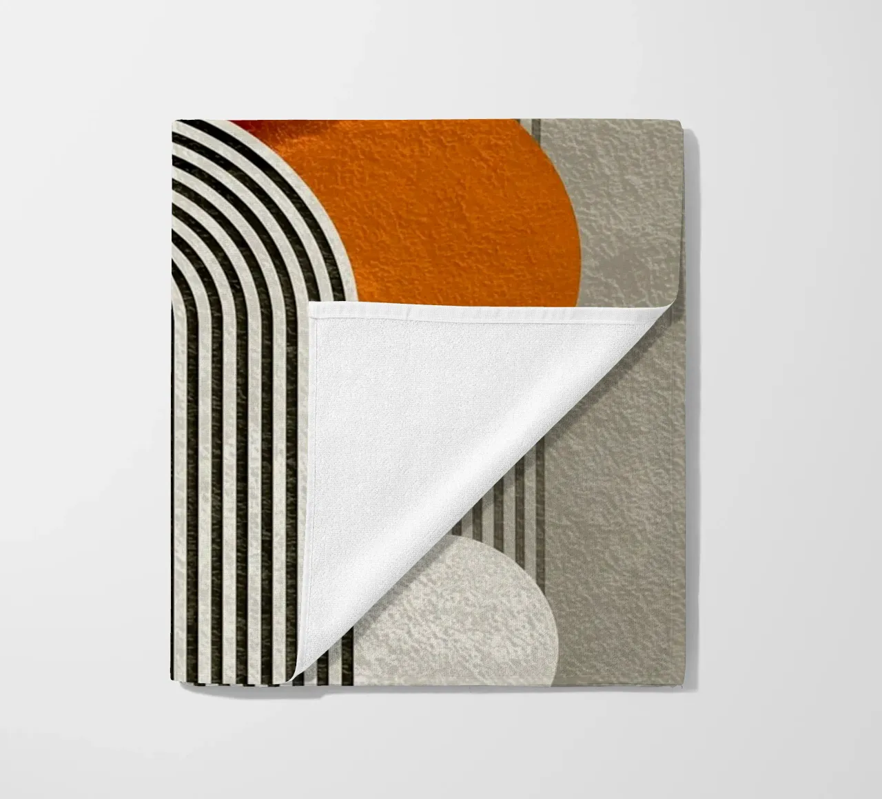 Half circle stripe pattern telo mare da Carinaprint