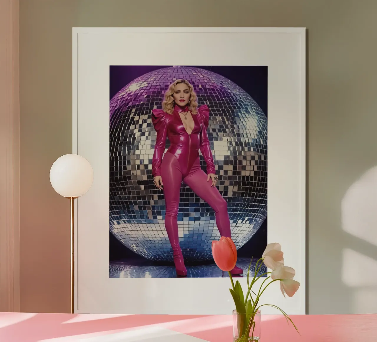 Madonna poster con telaio in alluminio da Musadad Shop