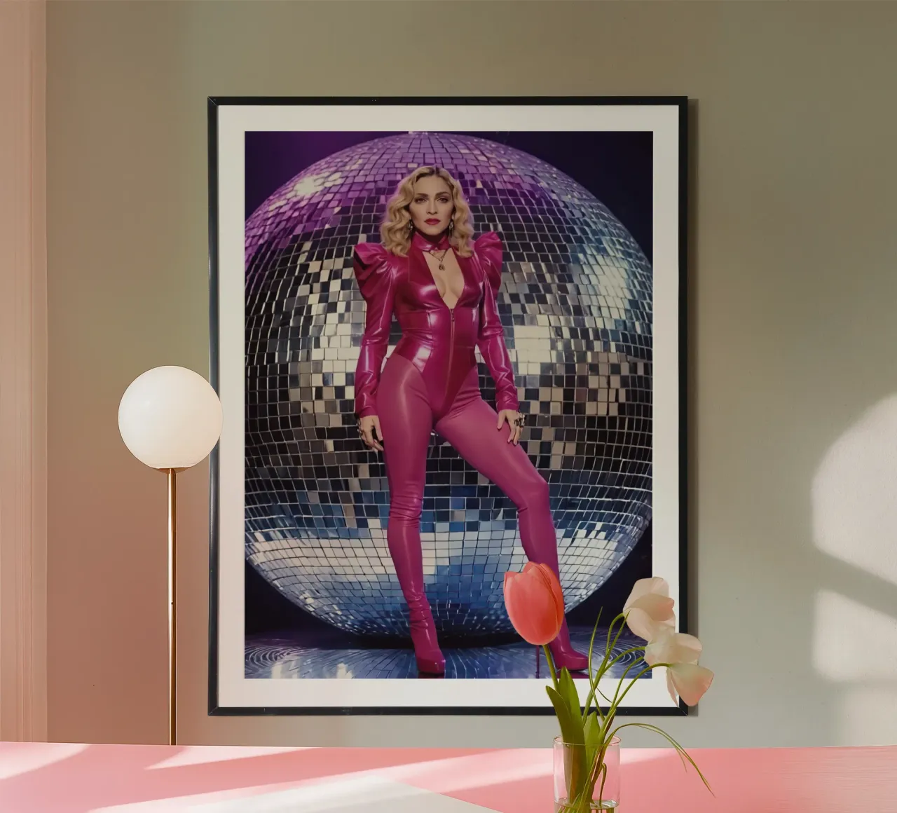 Madonna poster con telaio in alluminio da Musadad Shop
