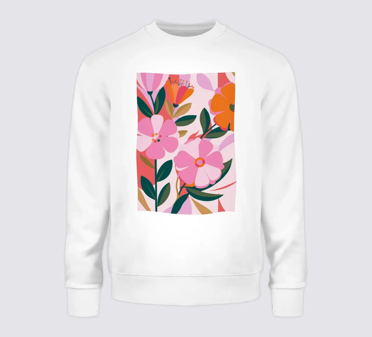 Fiori rosa tenue felpa da Lyra Glaze