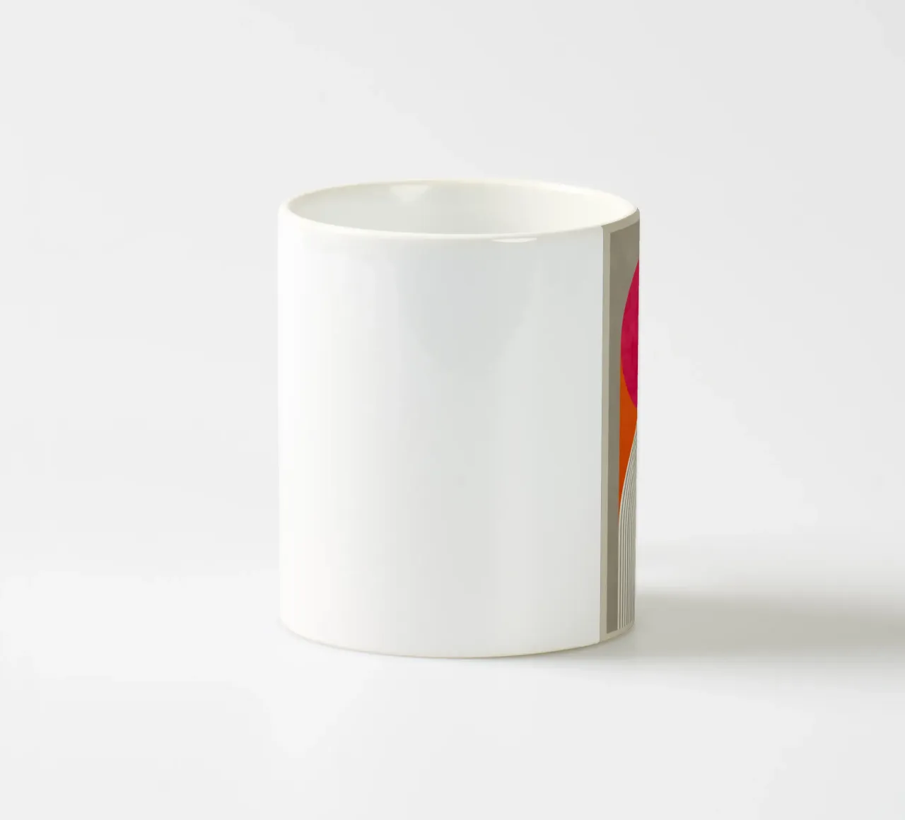 Design a cerchio simmetrico tazza in ceramica da Carinaprint