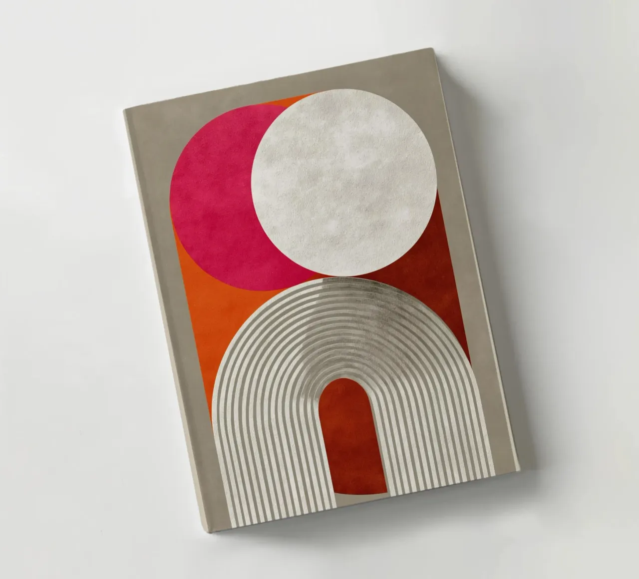 Symmetrical circle design notebook by Carinaprint