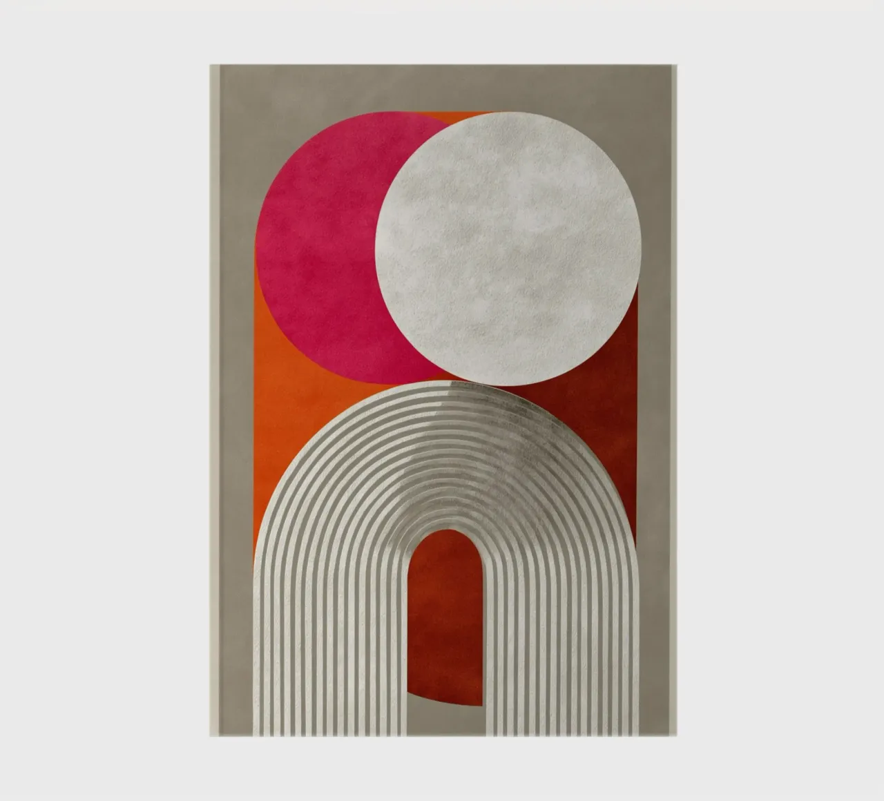 Symmetrical circle design notebook by Carinaprint
