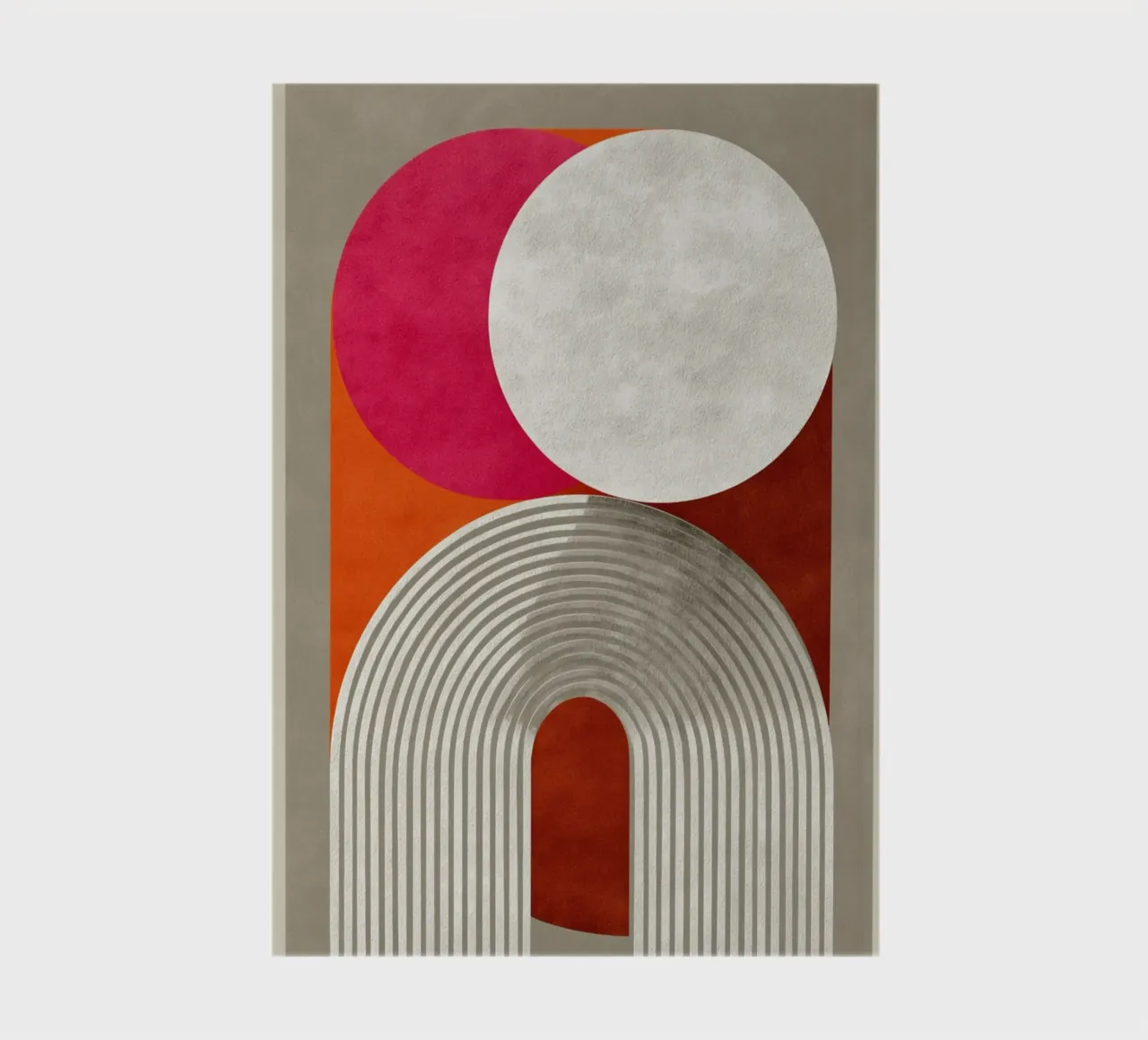 Symmetrical circle design notebook by Carinaprint