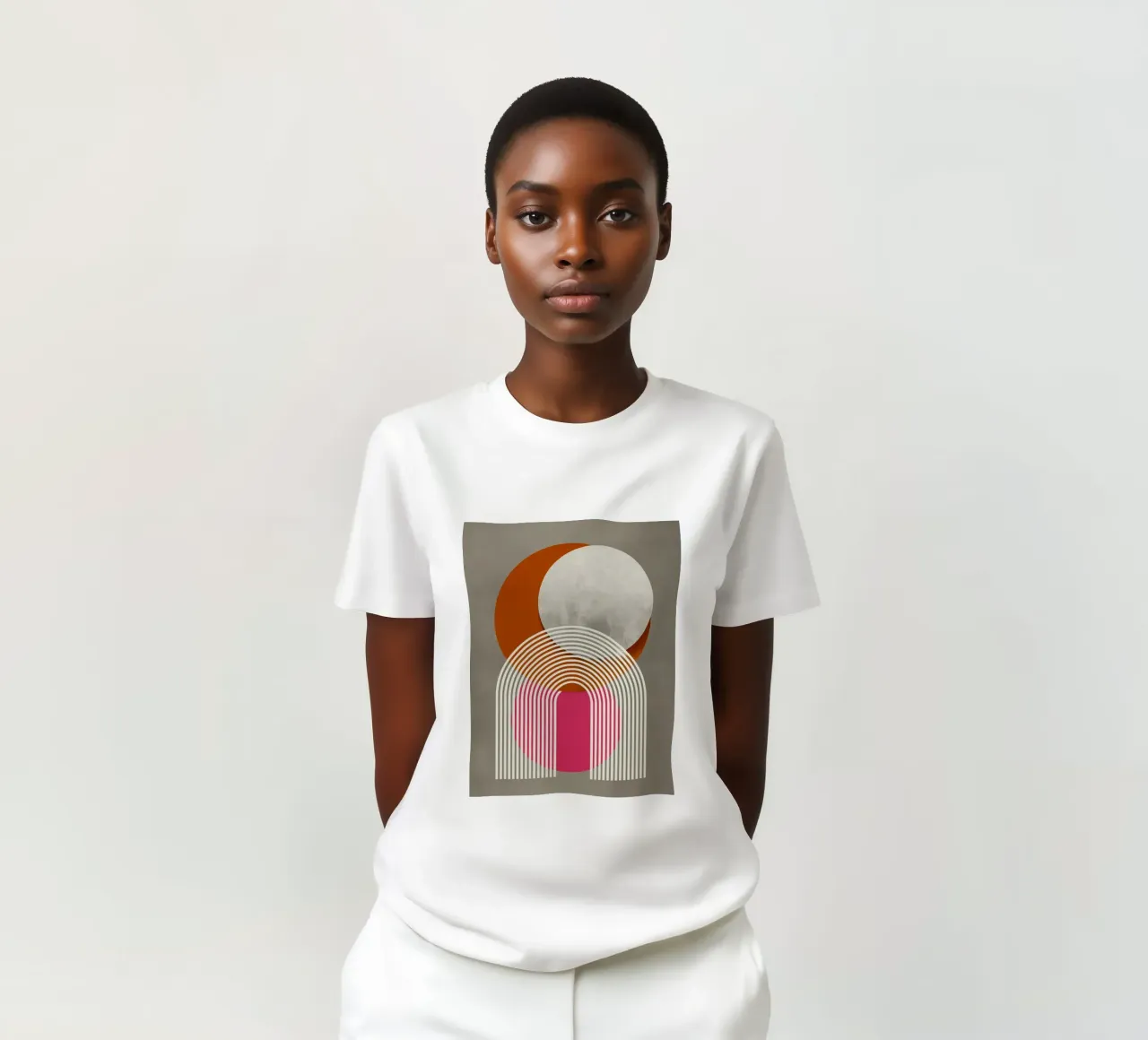 Formazione di curve futuristiche t-shirt da Carinaprint