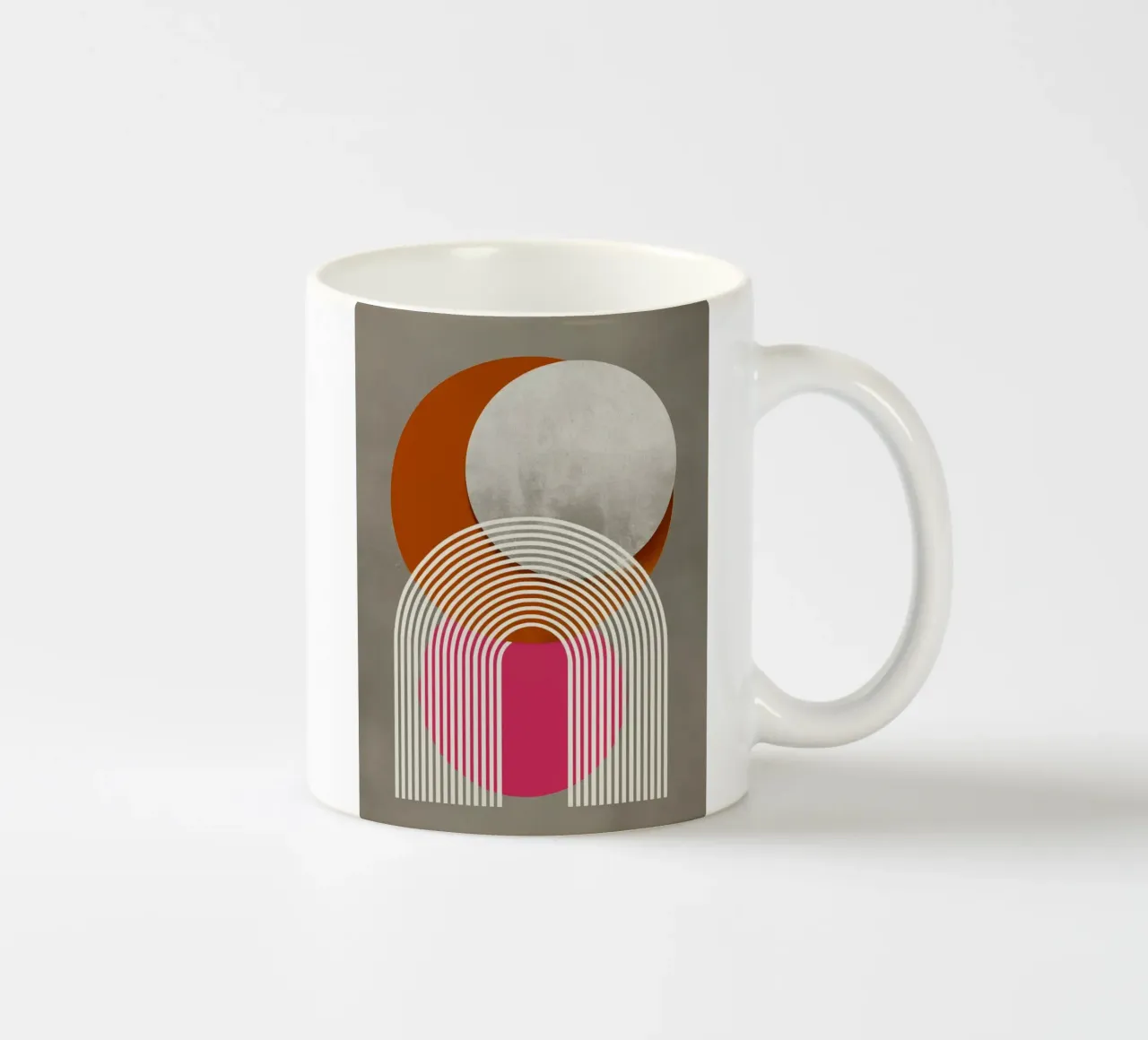 Formazione di curve futuristiche tazza in ceramica da Carinaprint