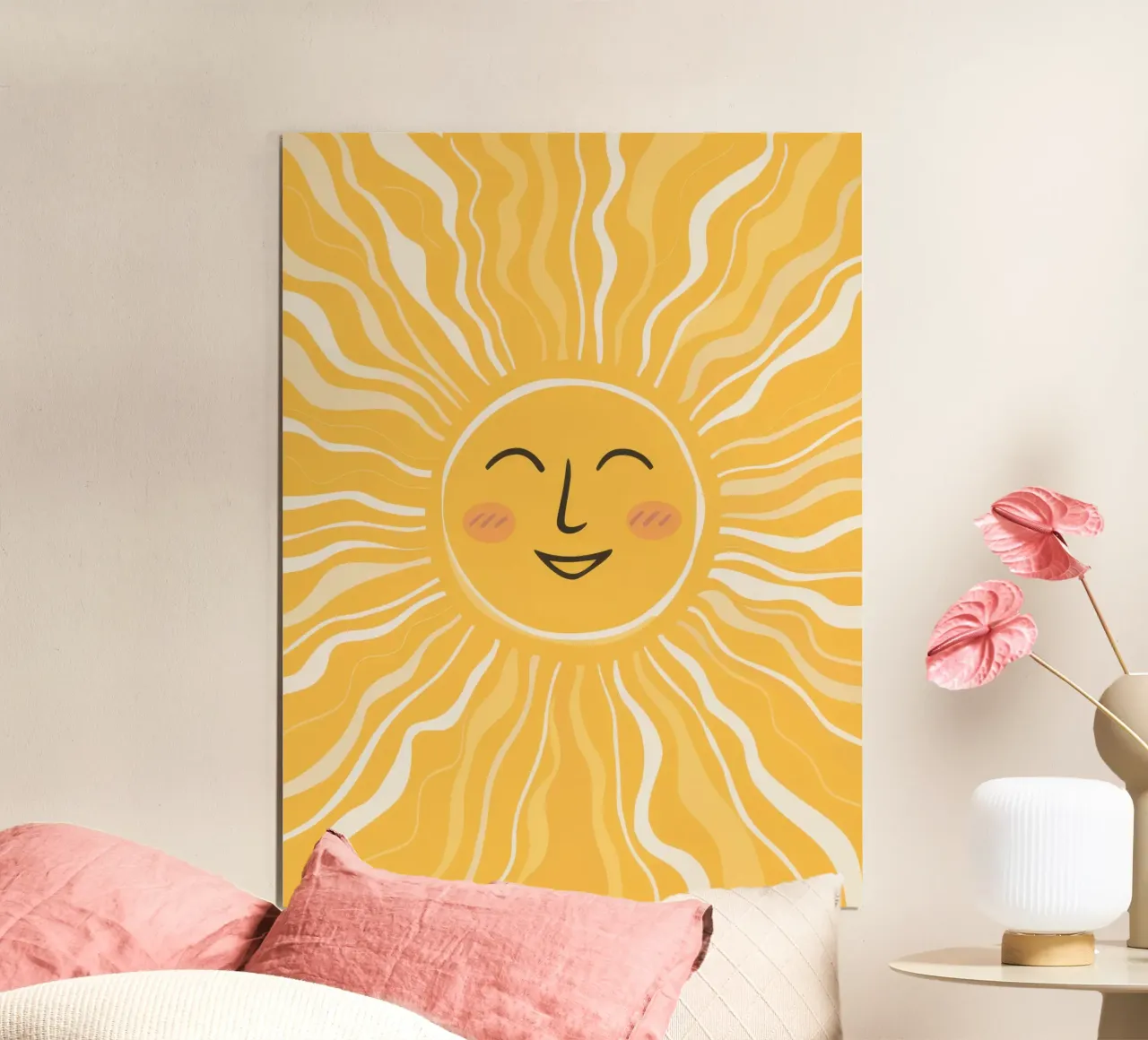 Die lächelnde Sonne in Person Poster von Astra Mist