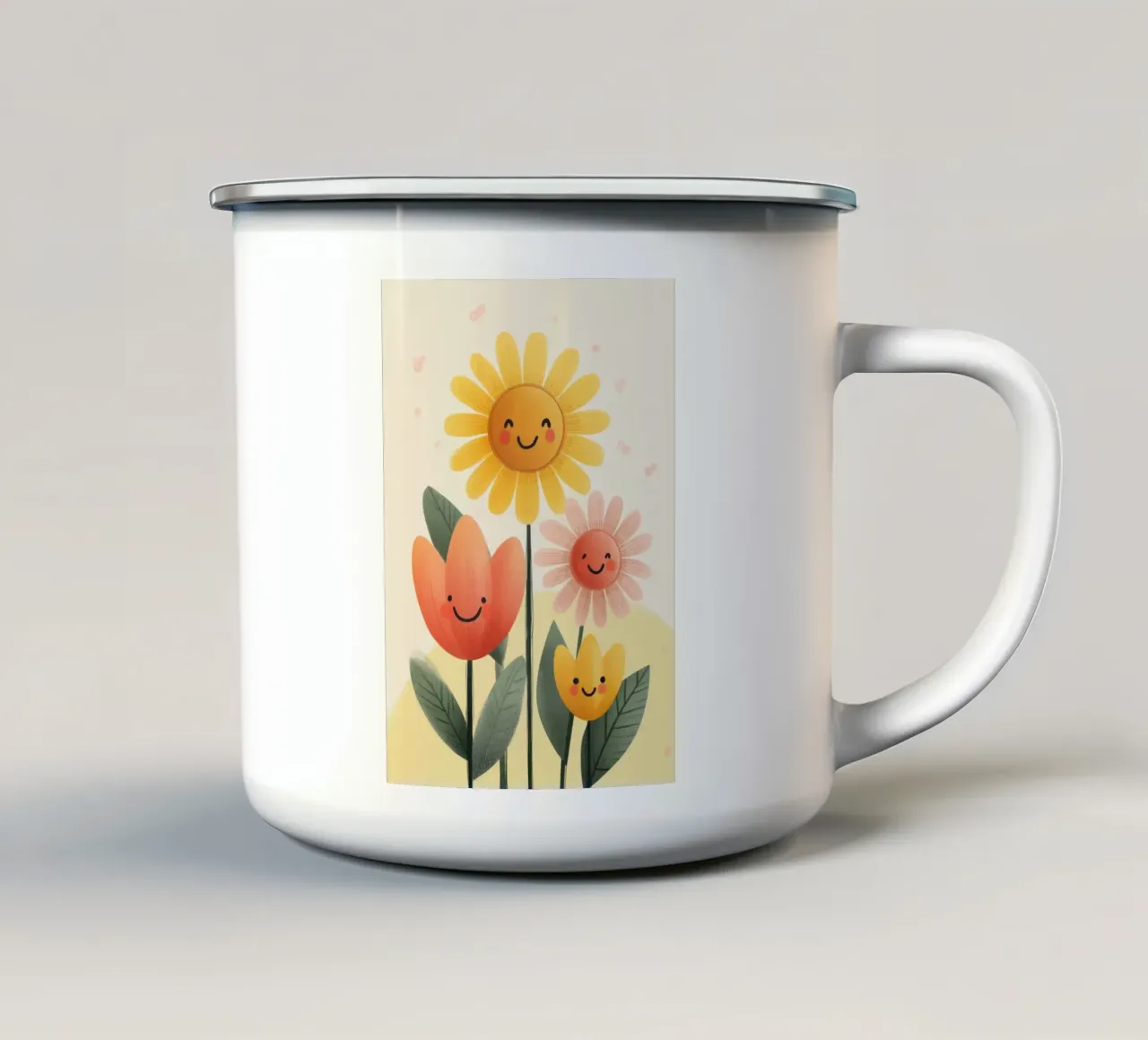 Sunny Smiles tazza in smalto da Kiara