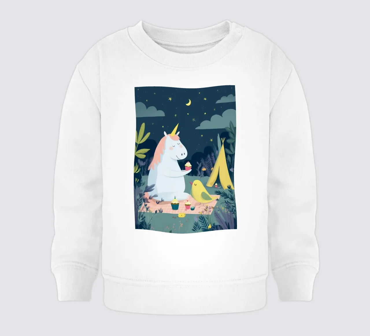 Unicorn Picnic felpa neonato da Kiara