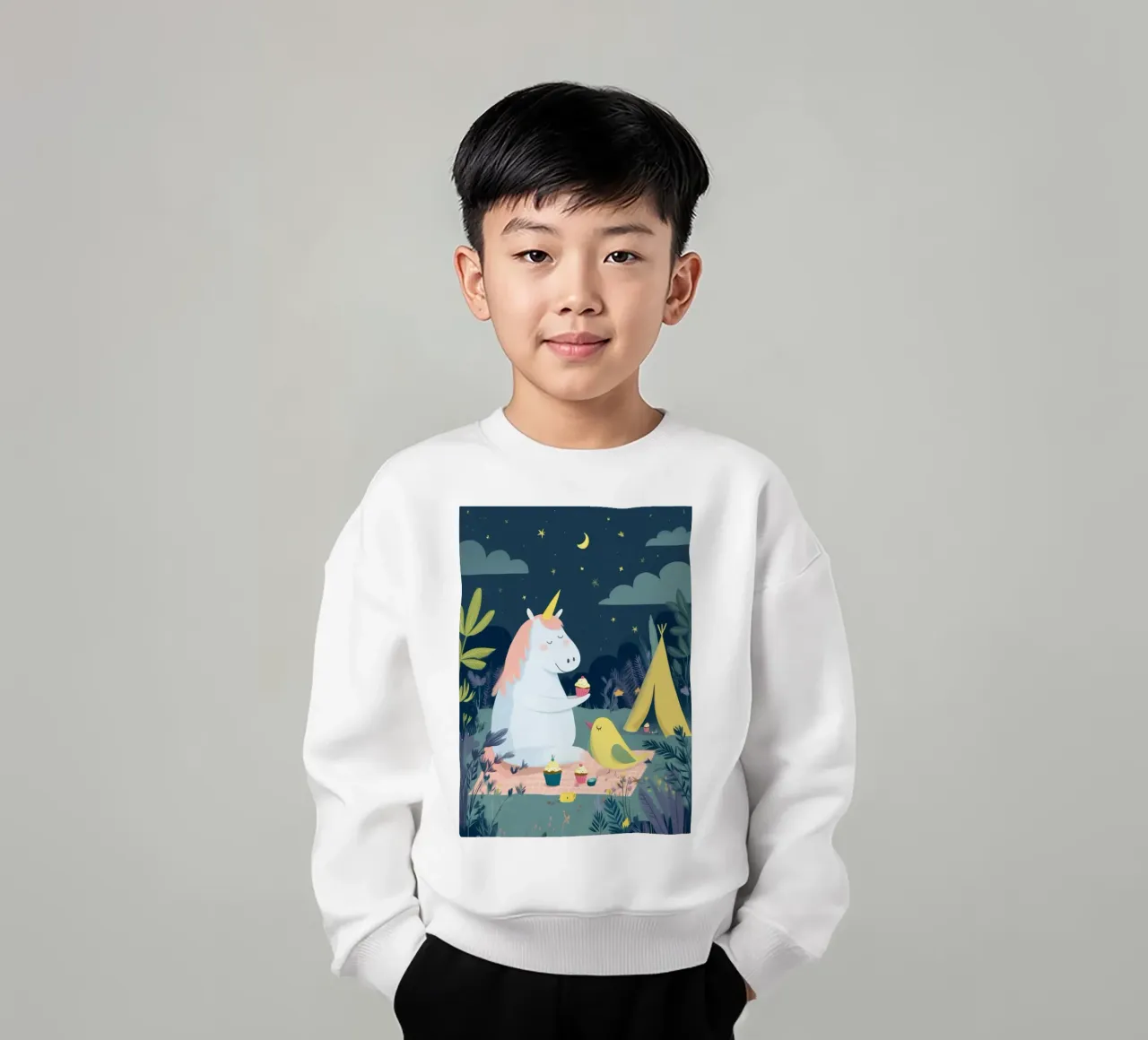 Unicorn Picnic felpa bambino da Kiara