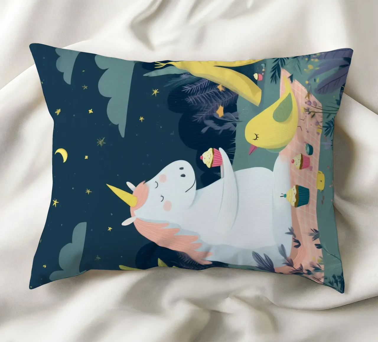 Unicorn Picnic cuscino da Kiara