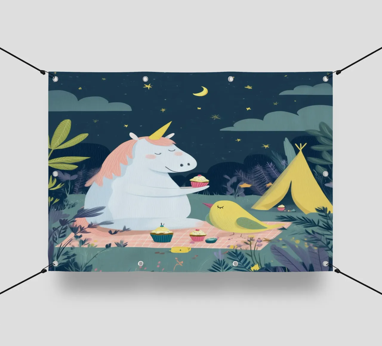 Unicorn Picnic telo in pvc da Kiara