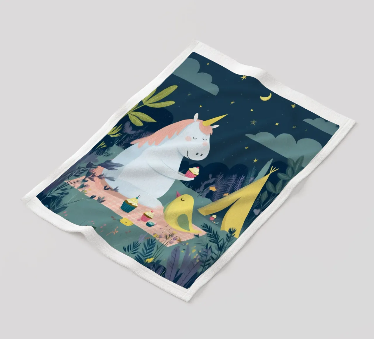 Unicorn Picnic coperta in pile da Kiara