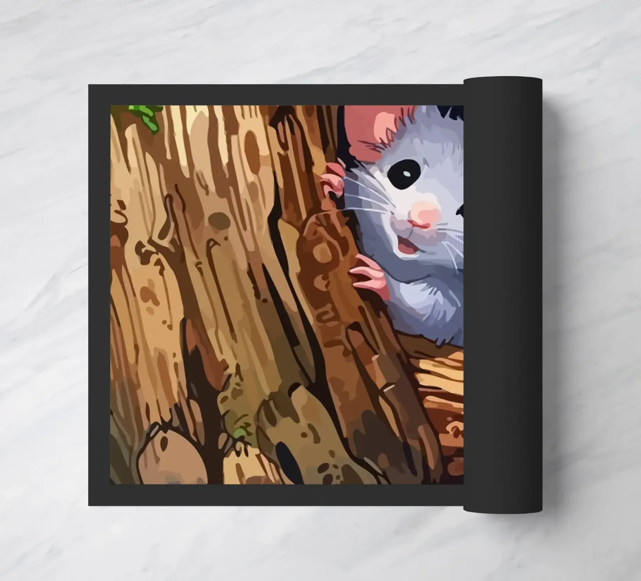 mouse behind the tree zerbino da Dumery Art