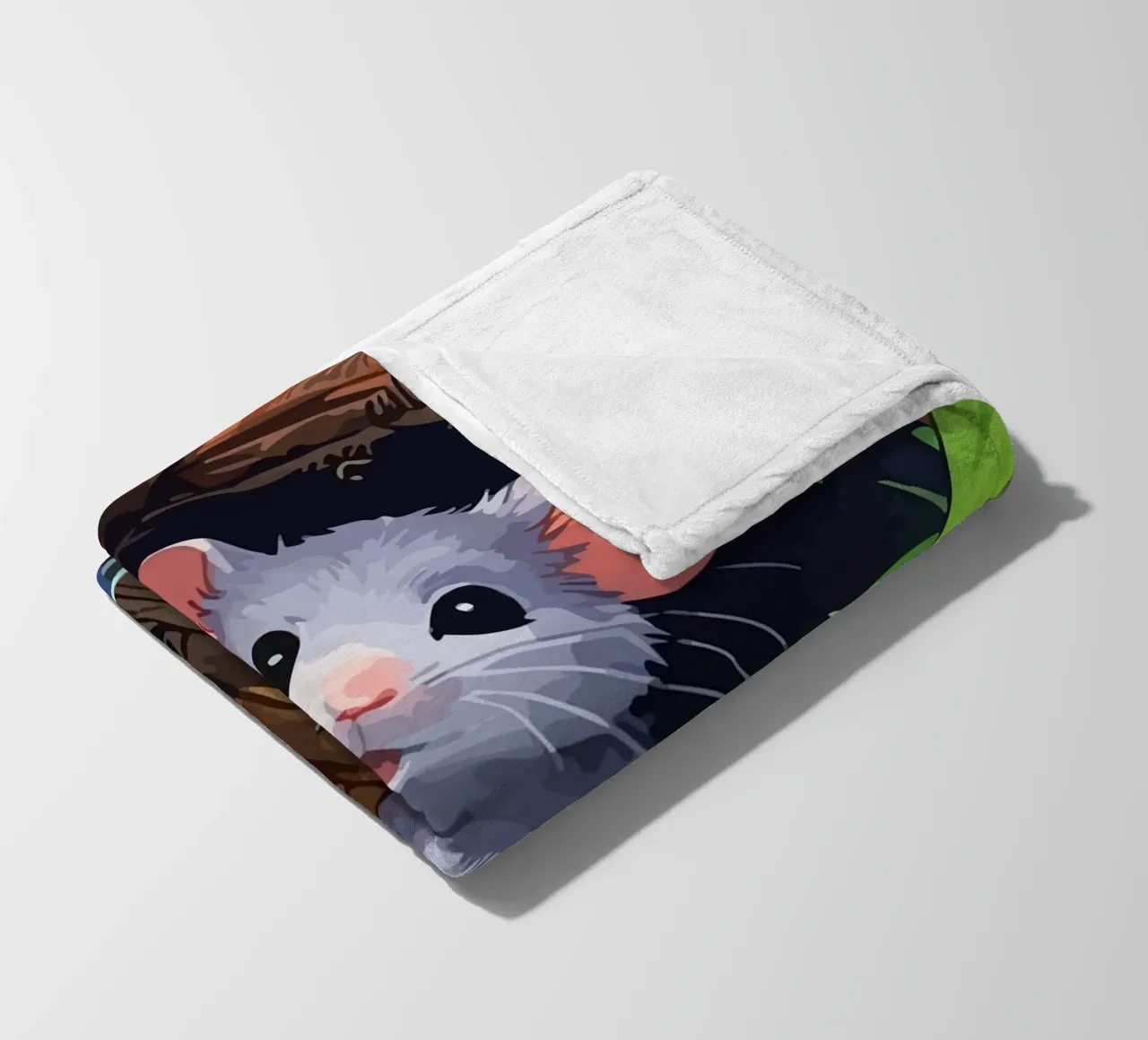 mouse behind the tree coperta in pile da Dumery Art