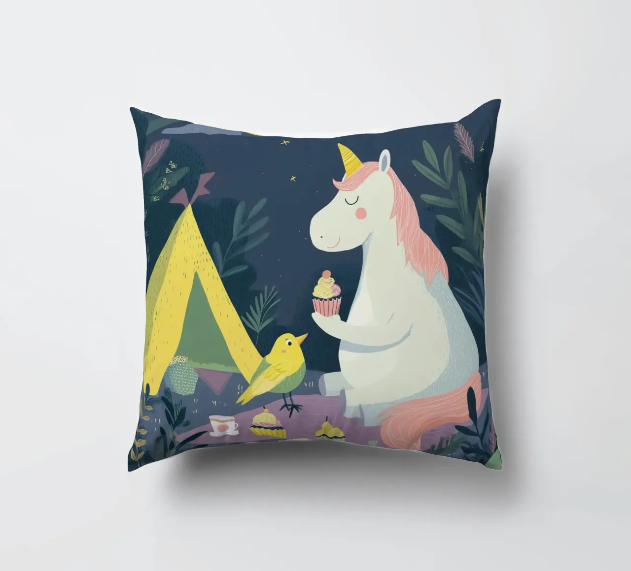 Unicorn Picnic 2 cuscino da Kiara