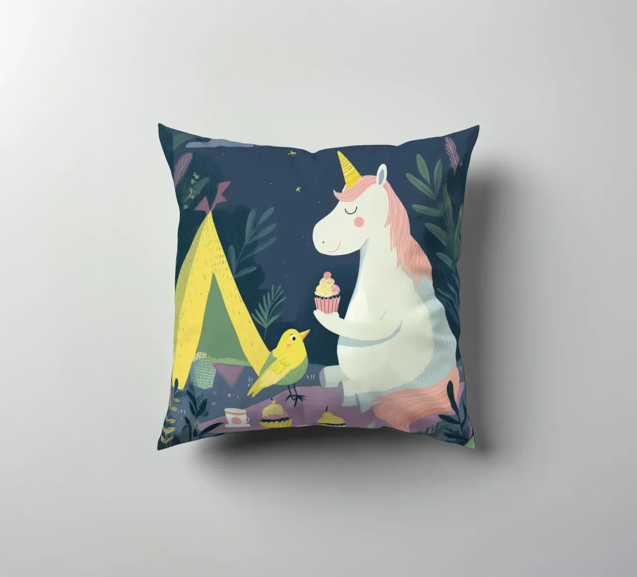 Unicorn Picnic 2 cuscino da Kiara