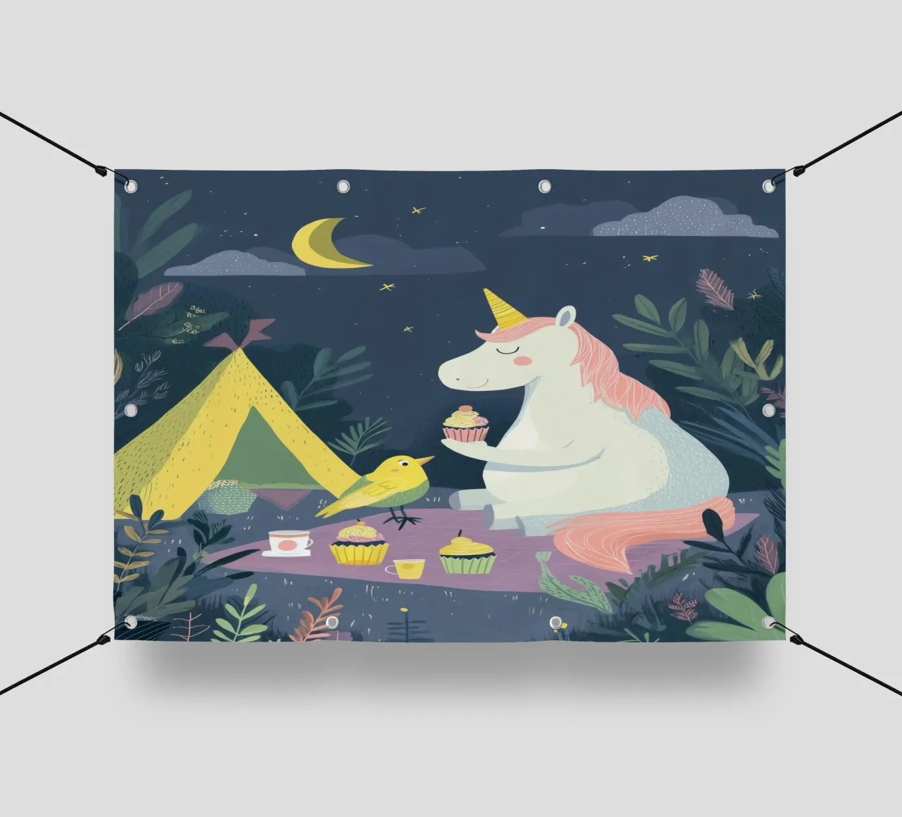 Unicorn Picnic 2 telo in pvc da Kiara