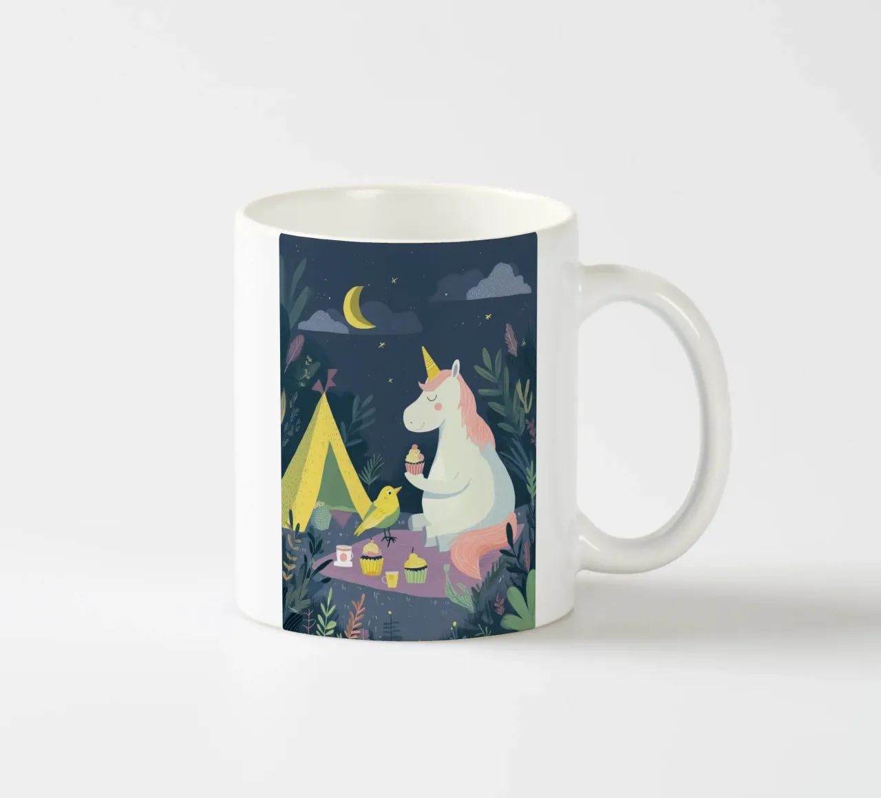 Unicorn Picnic 2 tazza in ceramica da Kiara