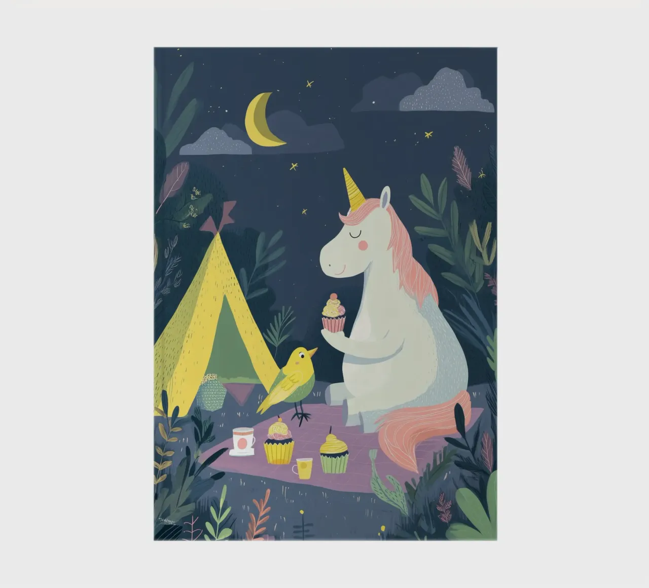 Unicorn Picnic 2 notebook by Kiara