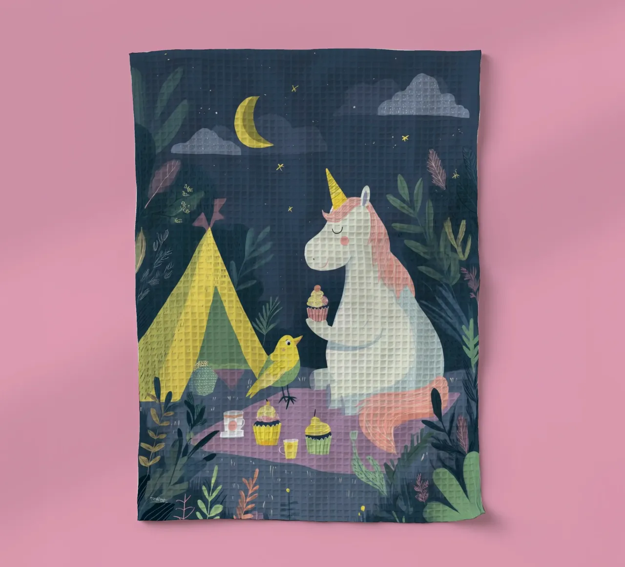 Unicorn Picnic 2 canovaccio da cucina da Kiara