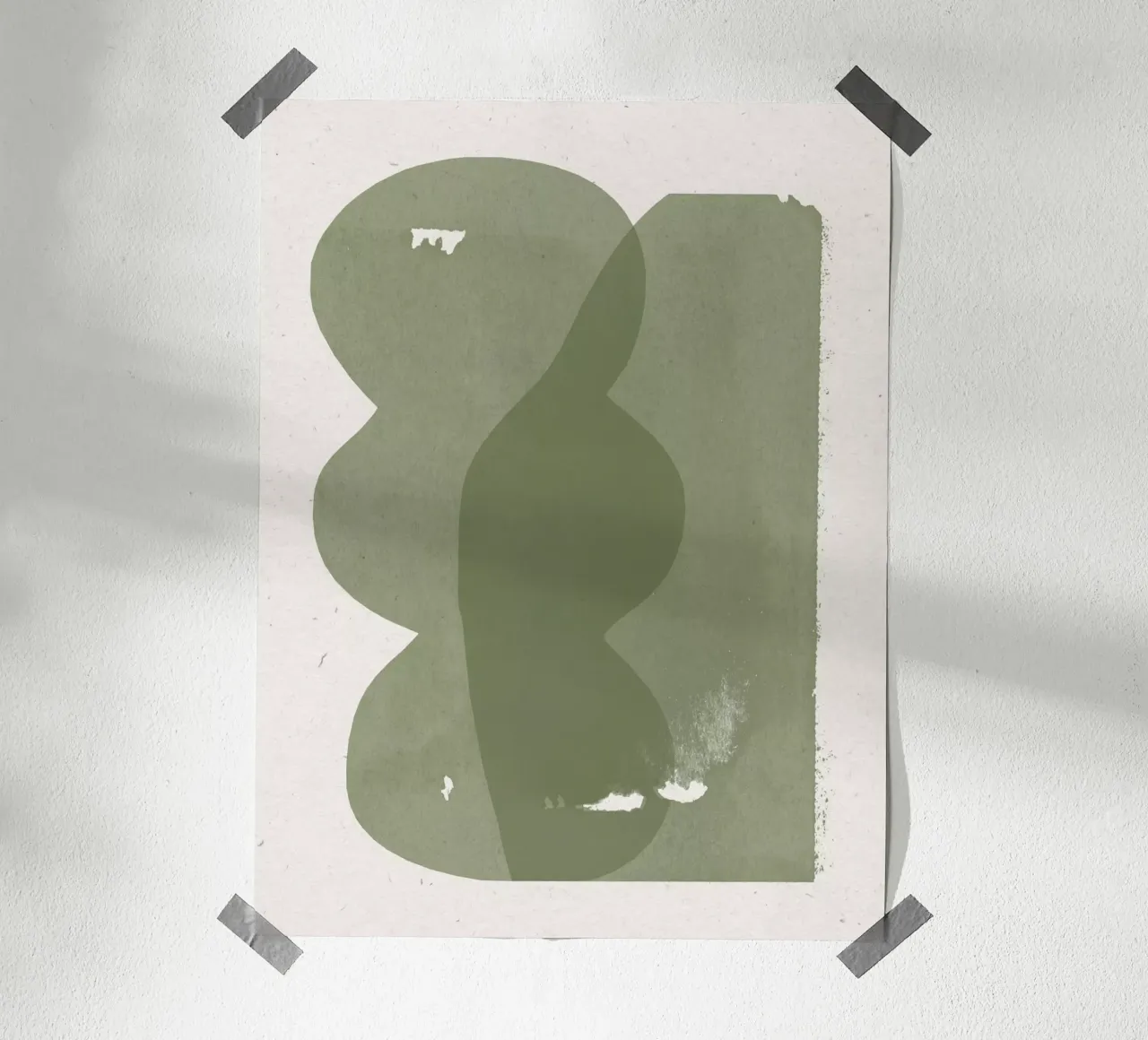 Composizione figurativa poster con telaio in plastica da The Miuus Studio