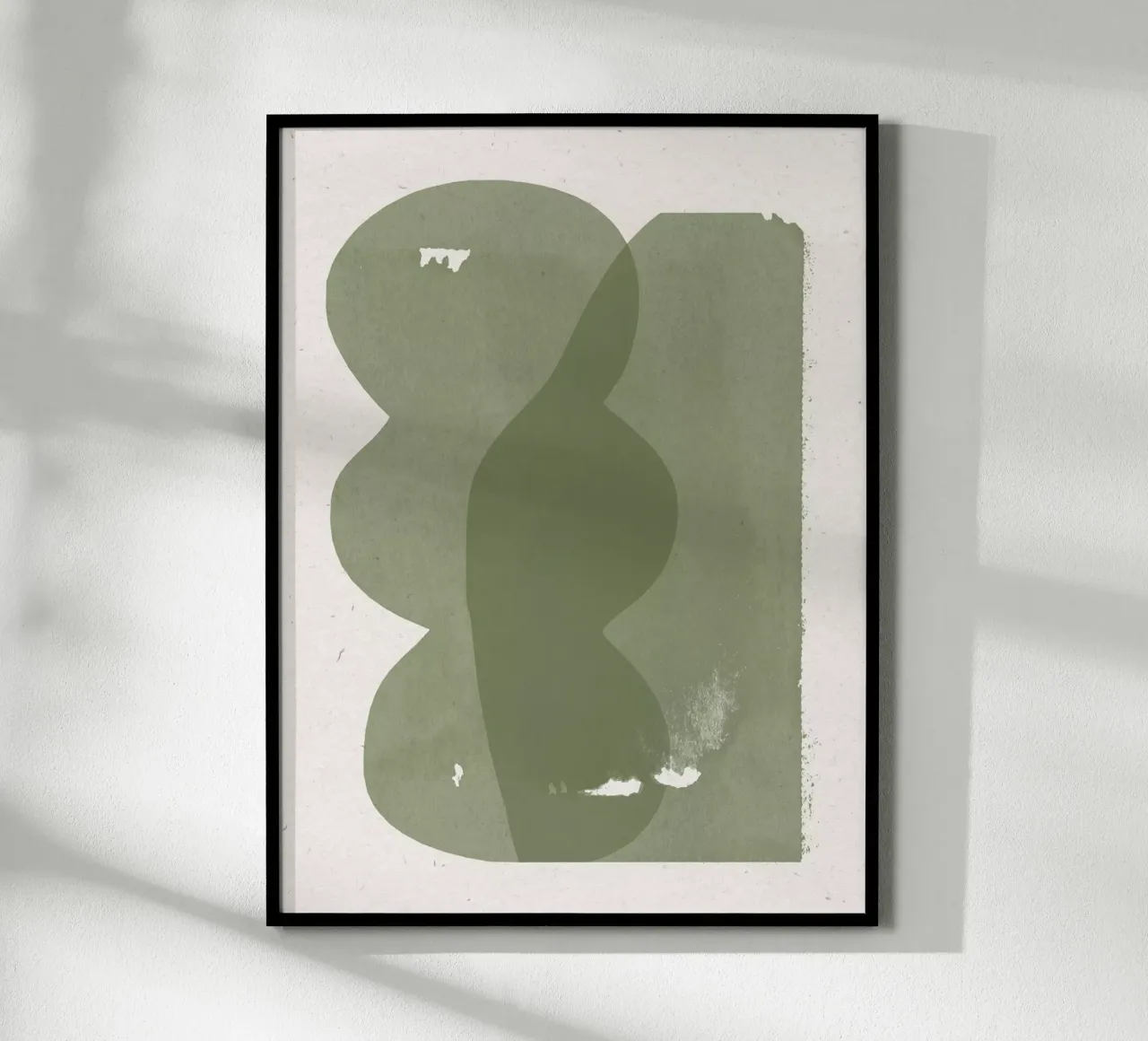 Composizione figurativa poster con telaio in plastica da The Miuus Studio