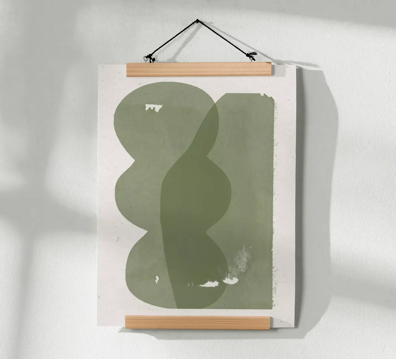 Composizione figurativa poster con telaio in plastica da The Miuus Studio
