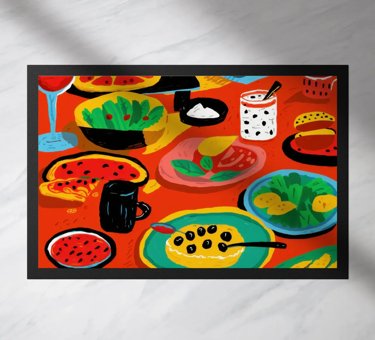 Diffusione di cibo per le feste zerbino da Lyra Glaze