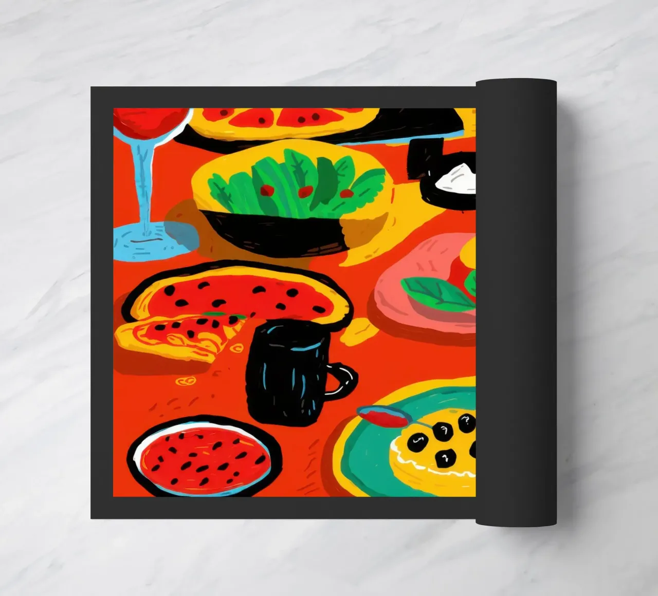 Diffusione di cibo per le feste zerbino da Lyra Glaze