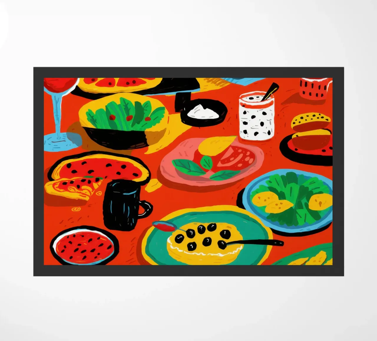 Diffusione di cibo per le feste zerbino da Lyra Glaze