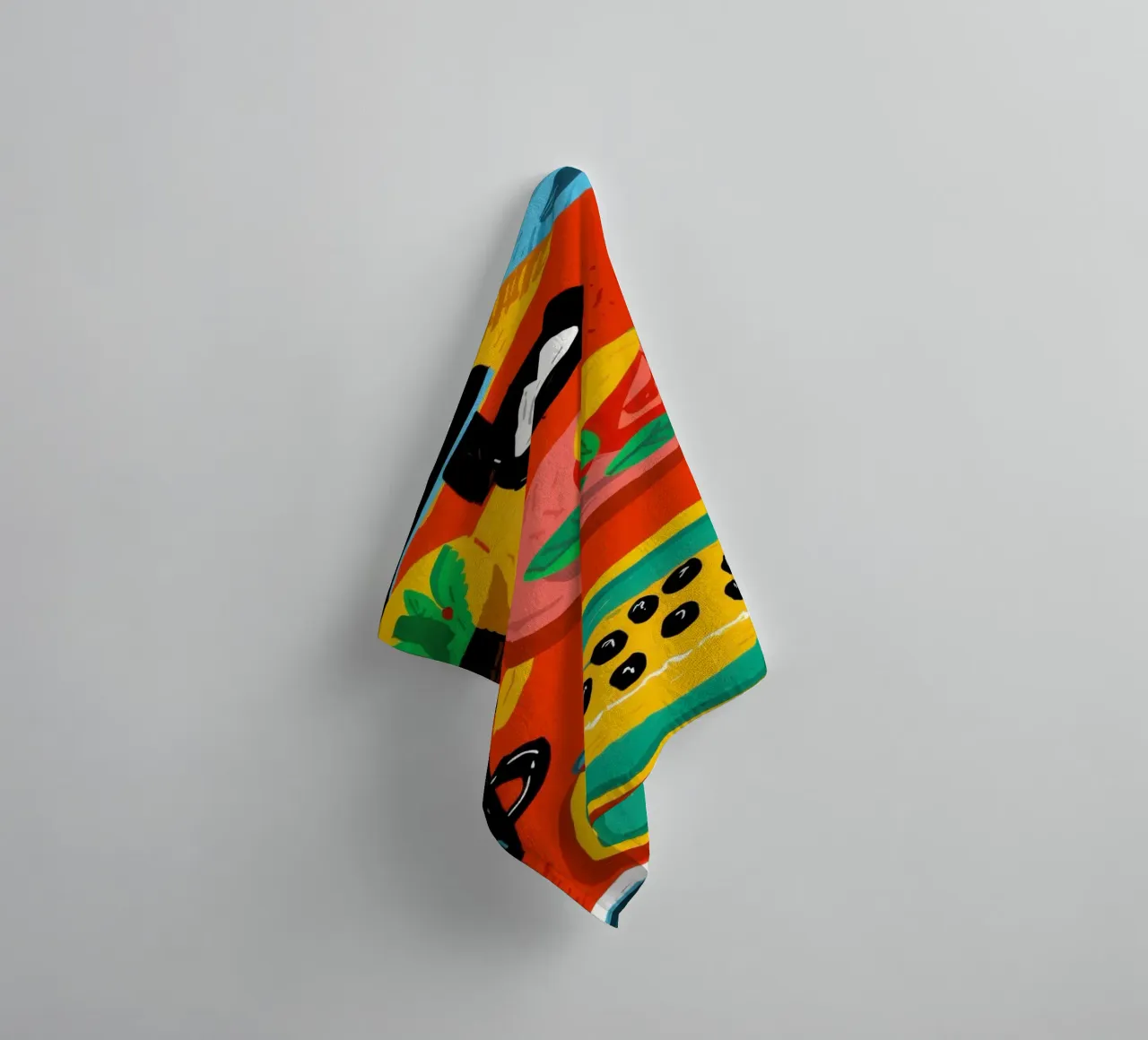 Diffusione di cibo per le feste asciugamano da bagno da Lyra Glaze