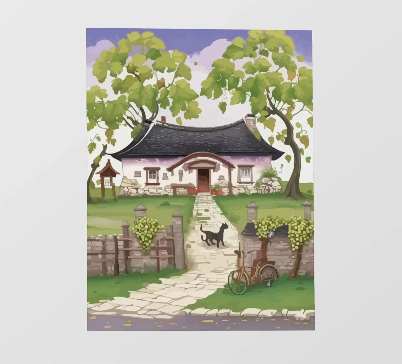 guard dog in front of the house pellicola backlit da Dumery Art
