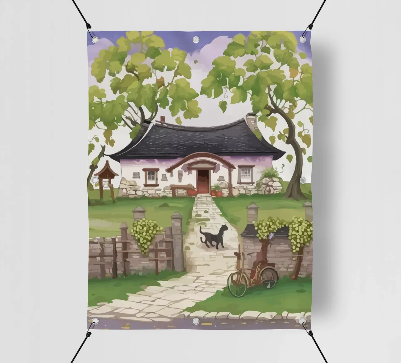 guard dog in front of the house telo in pvc da Dumery Art