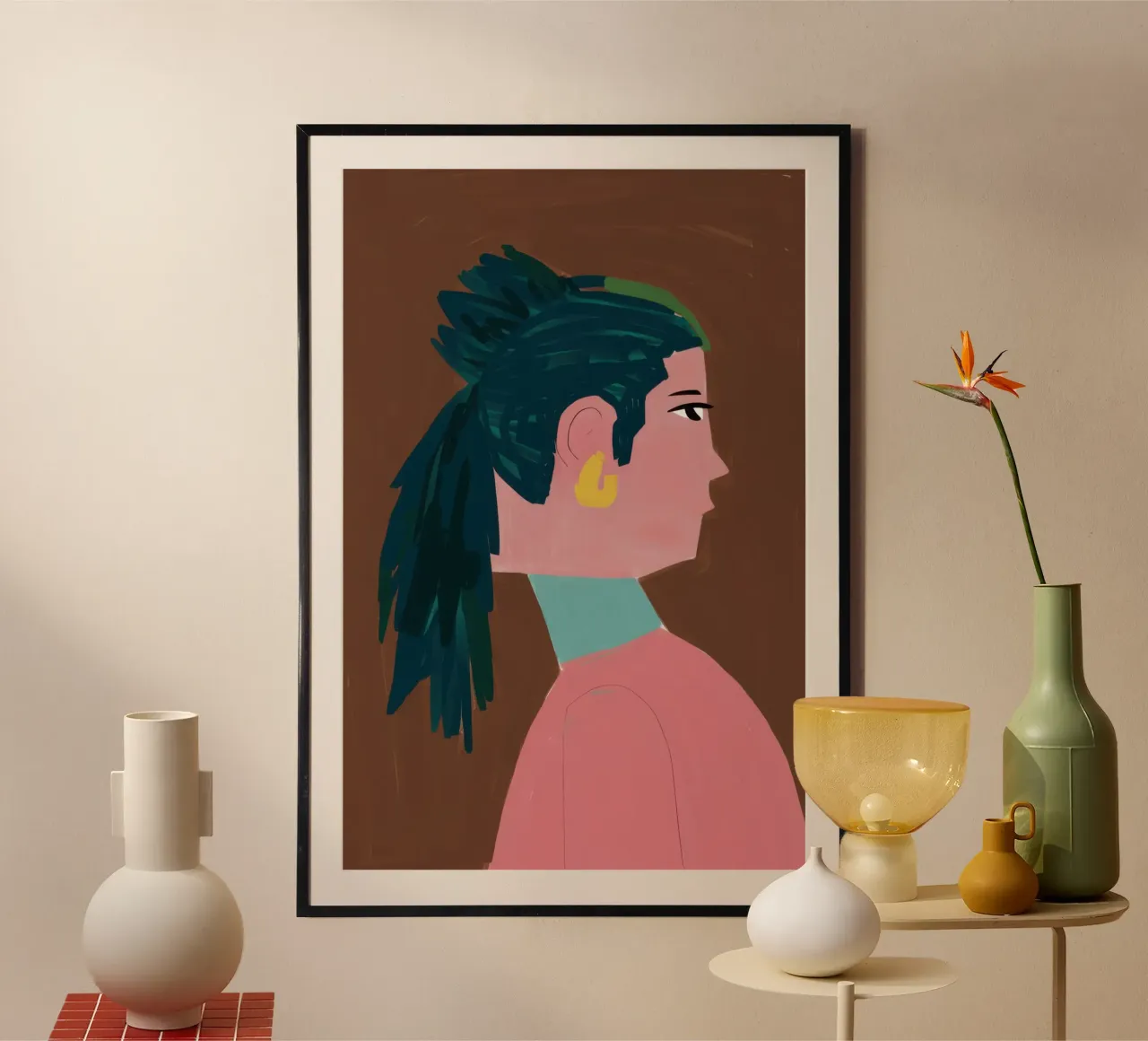 Contemplación con mirada tranquila poster de Bara Suara