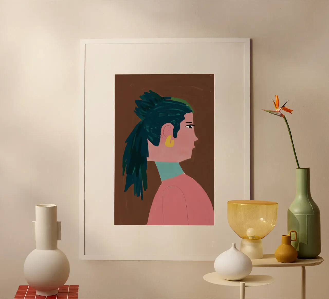 Contemplación con mirada tranquila poster de Bara Suara