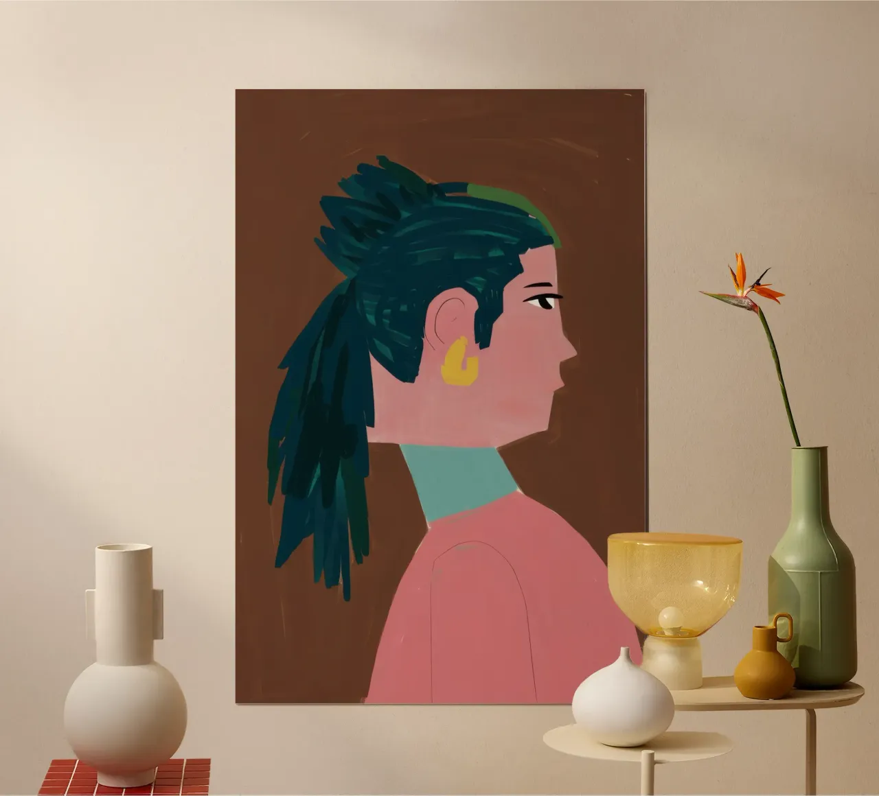 Contemplación con mirada tranquila poster de Bara Suara