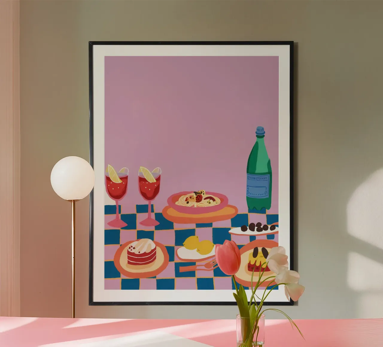 Pastellfarbenes Picknick in Perfektion Poster von Nova Glaze