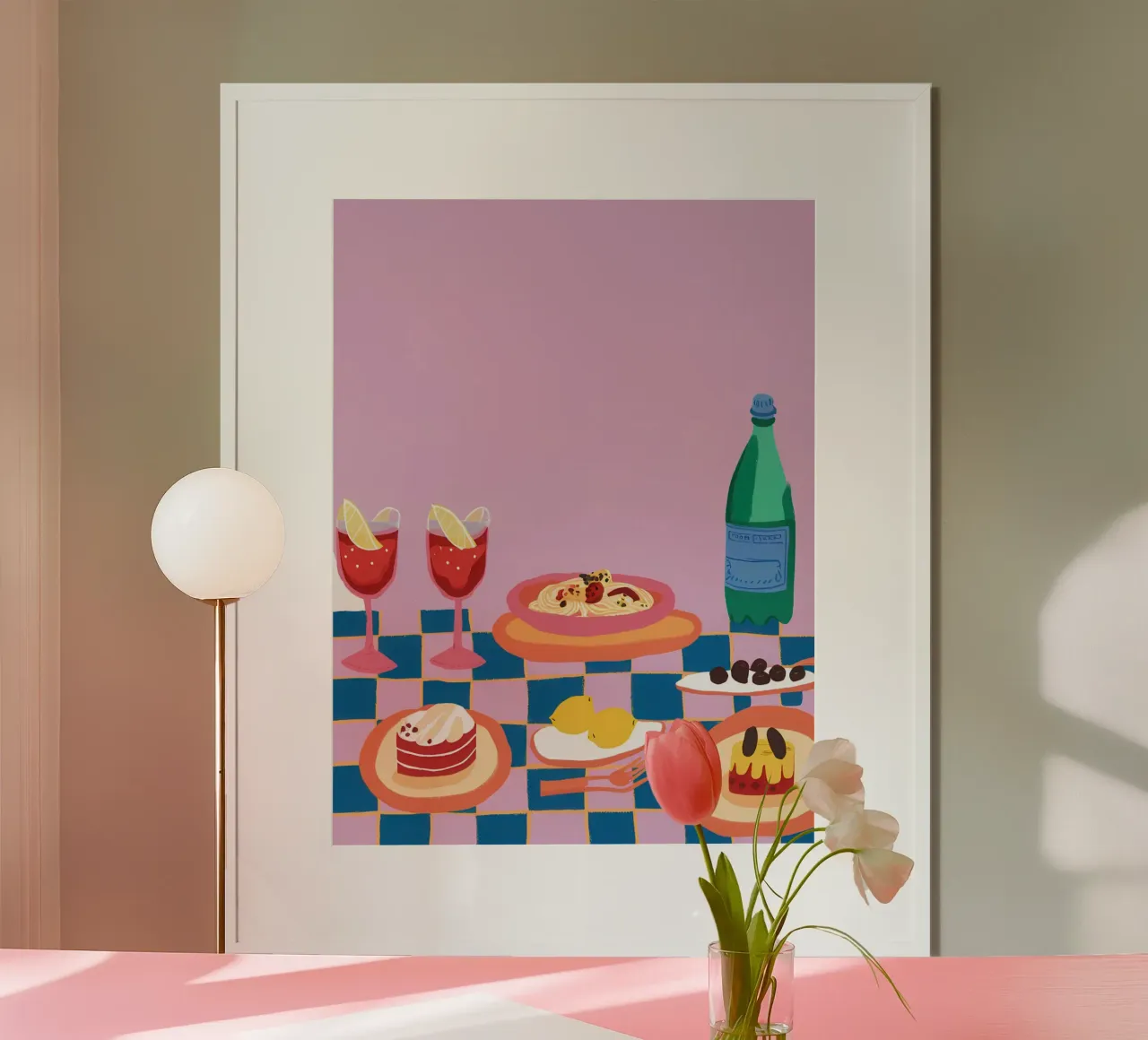 Pastellfarbenes Picknick in Perfektion Poster von Nova Glaze