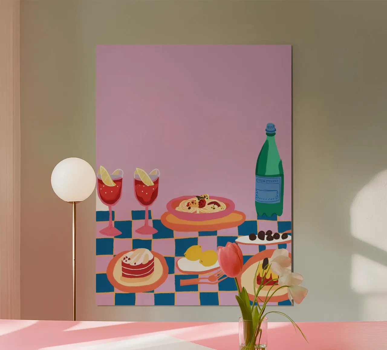 Pastellfarbenes Picknick in Perfektion Poster von Nova Glaze