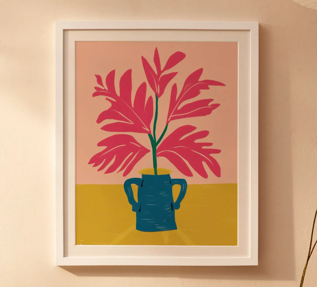 Fuchsie Flora Form Poster von Bara Suara