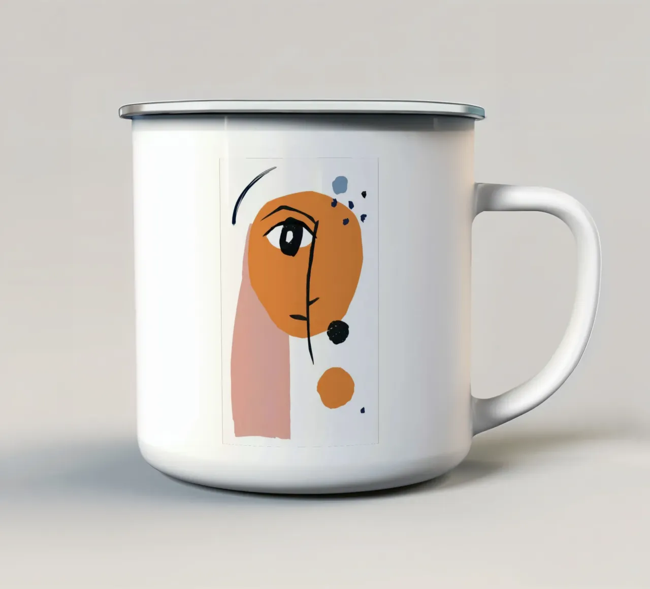 Cubist Contour Muse tazza in smalto da Scaller Stars