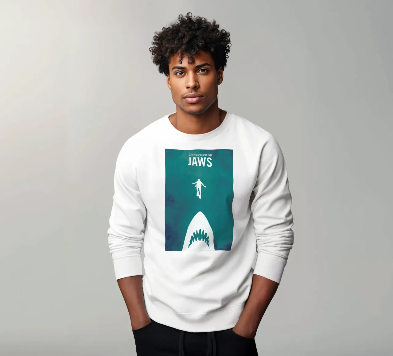 Jaws Inspired Sweatshirt von Calm The Ham