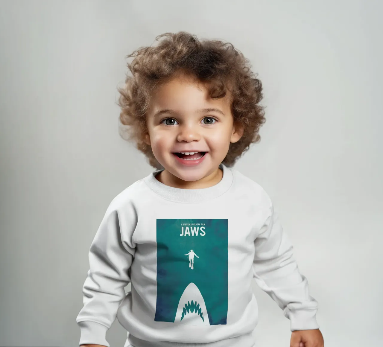 Jaws Inspired sudadera de bebé de Calm The Ham
